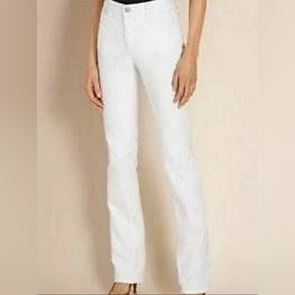 Soft Surroundings White Bootcut Jeans Pants